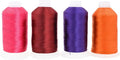 Mandala Crafts Maroon Purple Orange Hot Pink Heavy Duty Thread by MandalaCrafts