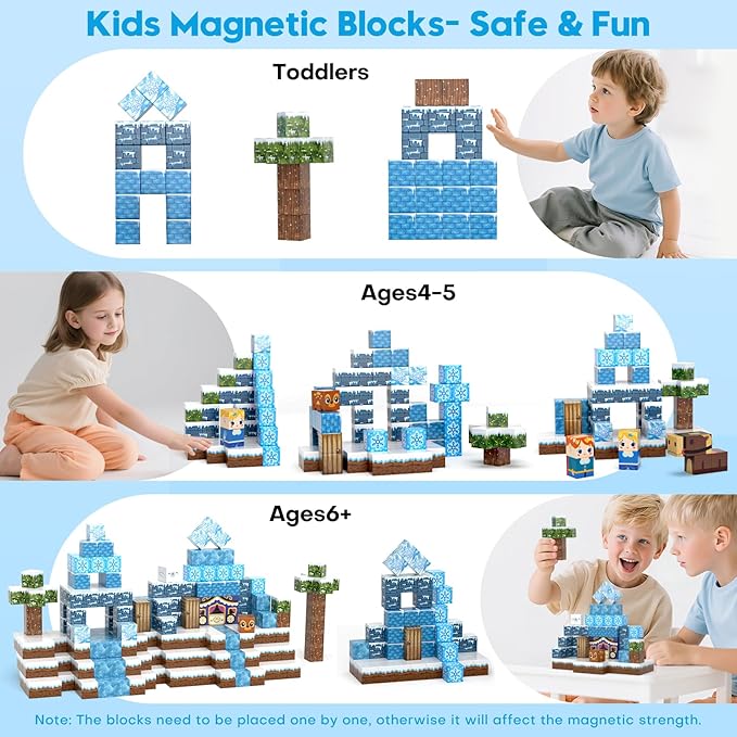 100pcs Magnetic Blocks, Magnetic Blocks - Image 5