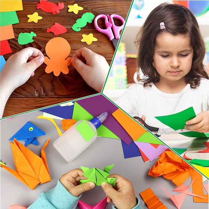 Granhoolm 300 Sheets Origami Paper, 20 Colors Origami Paper 5x5 inch, Double - Image 5