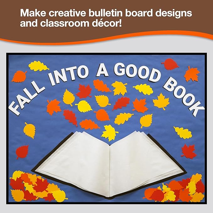 120 Pieces Fall Leaf Paper Cutouts - Image 3