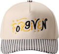 MIRMARU Two-Tone Vintage Canvas Trucker Hats for Men & Women, Adjustable Size Baseball Caps with Trendy Embroidered Design