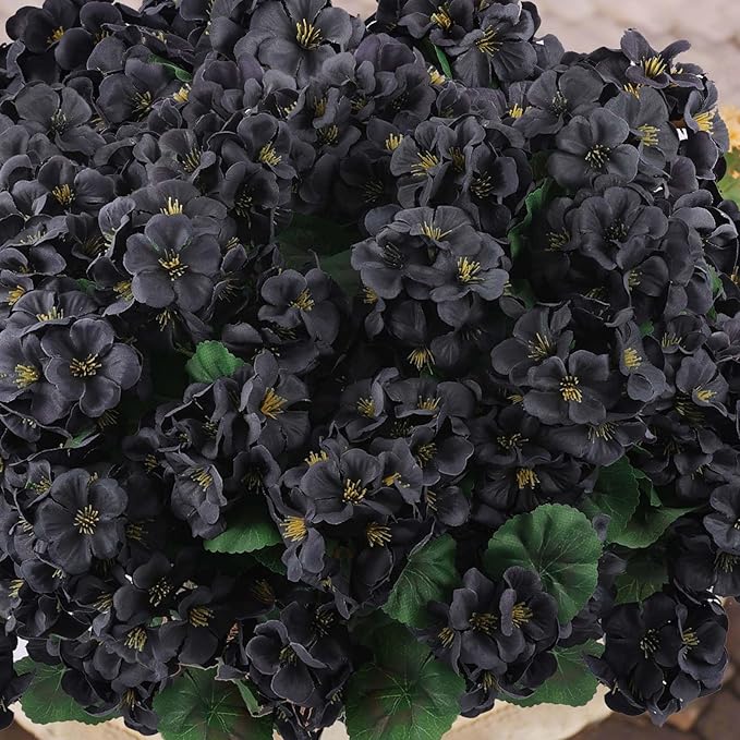 Hananona 6 Pcs Artificial Geranium Flowers - Image 5