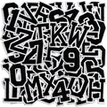 Letter and Number Iron On Patches, A-Z Alphabet and Numbers 0-9 Embroidery by Cazzon