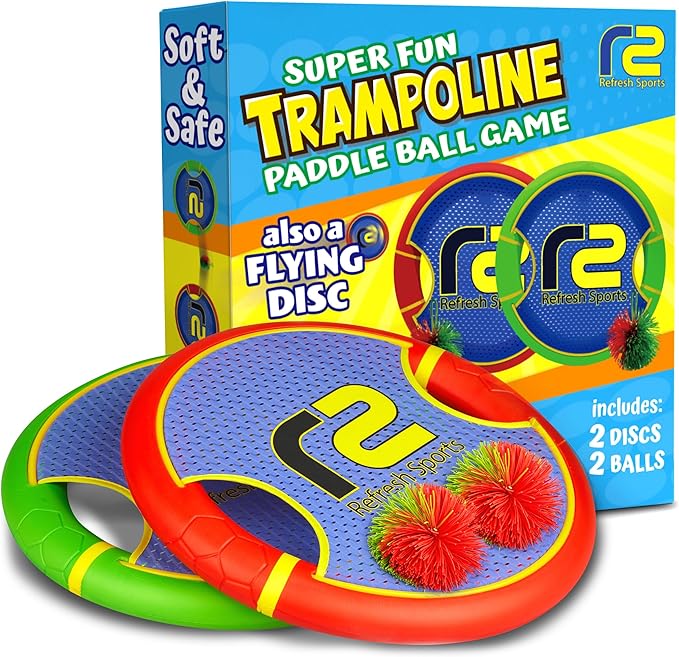 Fun Bouncy Paddle & Stringy Ball Toss & Catch Game by RefreshSports