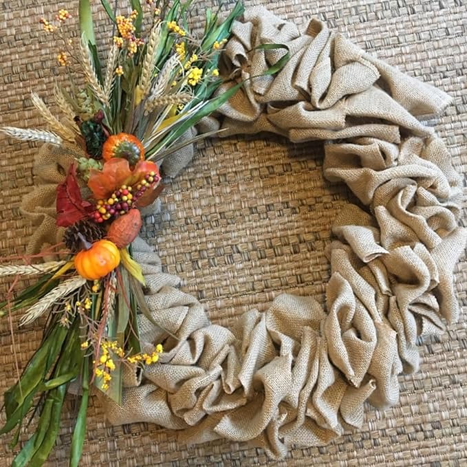 LaRibbons 2 Pcs 3 Inch Burlap Wide Fabric Craft Ribbon, 10 Yard Per Roll - Image 6