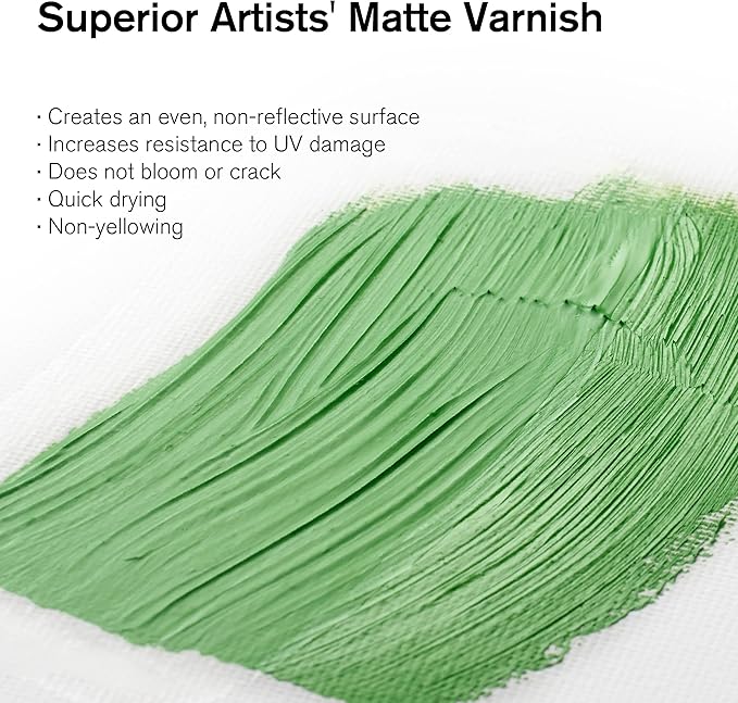 Winsor & Newton Professional Artists' Matt Varnish, 250ml Bottle - Image 2