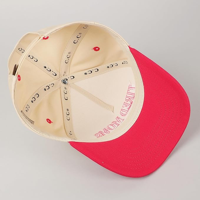 MIRMARU Two-Tone Vintage Canvas Trucker Hats for Men & Women, Adjustable Size Baseball Caps with Trendy Embroidered Design