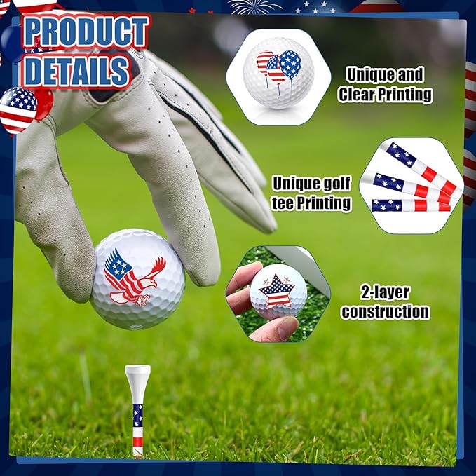 MiniInflat 18 Pcs Funny Golf Balls Gifts Set 12 Humor Golf Balls and 6 Tees for Men Women Coworkers Employees Golfers Birthday Retirement