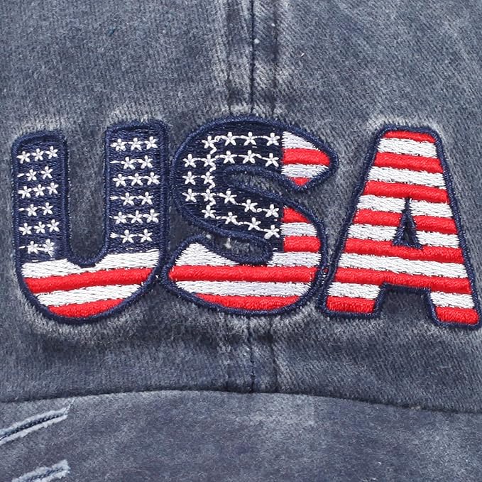 American Flag Hats Love Breast Cancer Adjustable Rhinestone Baseball Cap USA Patriotic Embroidered Baseball Trucker Hat