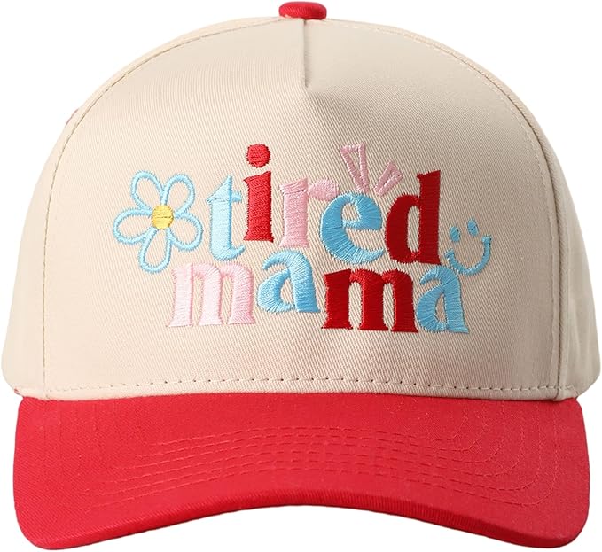MIRMARU Two-Tone Vintage Canvas Trucker Hats for Men & Women, Adjustable Size Baseball Caps with Trendy Embroidered Design