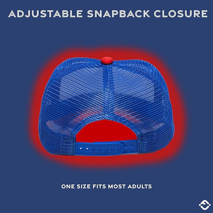 Funky Junque Premium Mesh Snapback Trucker Hat - Stylish Comfort for All - Patriotic, Humor & More