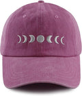 Moon Hats for Women Men, Adjustable Cotton Embroidered Moon Accessories Baseball Cap