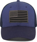 American Flag Trucker Hat - Snapback Hats for Men Women Baseball Cap - Breathable Mesh & Adjustable Fit for Casual Wear