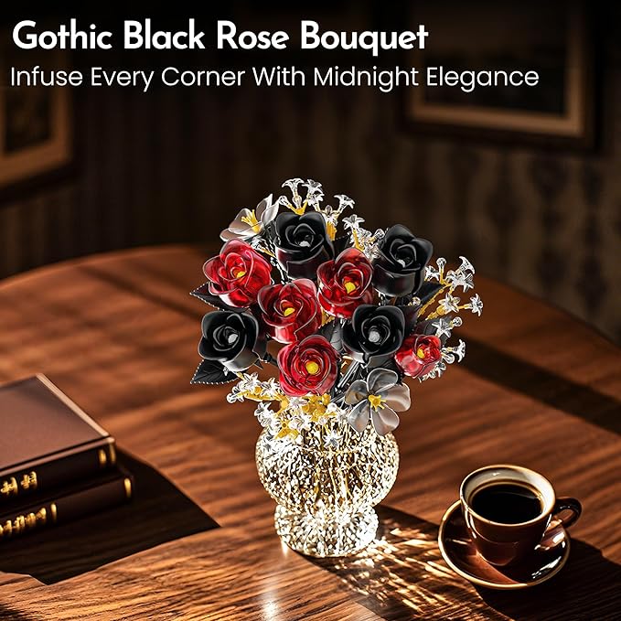 Rose Flower Bouquet Building Set - Image 5