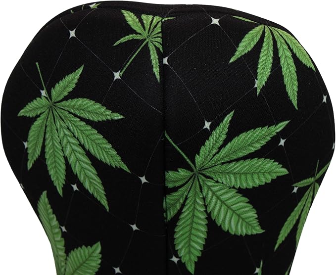 Black Marijuana Leaf | Golf Club Headcover | Driver Fairway Hybrid-Sold Separately | Handmade in USA by BeeJos