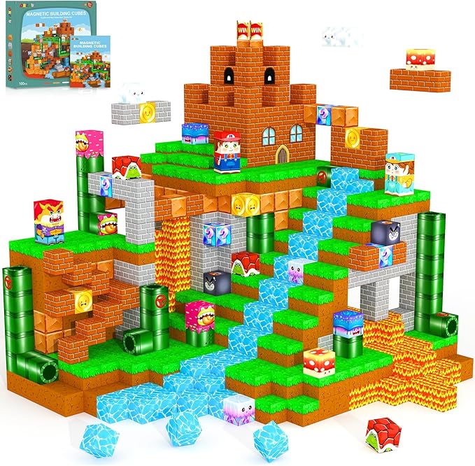 Magnetic Blocks Building Games Kids Toys by Unknown