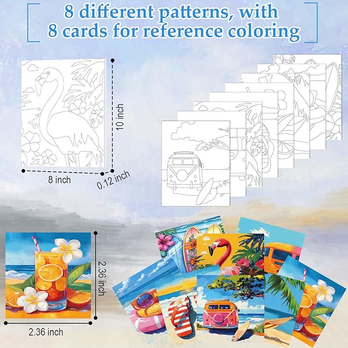 Cholemy 36 Pcs Paint and Sip Kit - Image 3