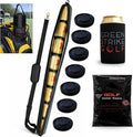 9 Can Insulated Golf Beer Sleeve with 7 Ice Pack Coolers - 8mm Thick Insulation Keeps Drinks Cold and Leak Proof Zipper – Customer-Favorite Golfing Gifts & Golf Bag Accessories
