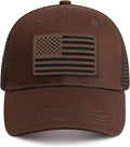 American Flag Trucker Hat - Snapback Hats for Men Women Baseball Cap - Breathable Mesh & Adjustable Fit for Casual Wear
