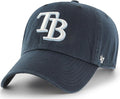 47 Brand MLB Team Color Home Primary Logo Clean Up Adjustable Baseball Cap Hat, Adult One Size Fits All