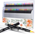 Professional Watercolor Brush Markers Pen 48 Colors of Ohuhu, Water Based by Ohuhu