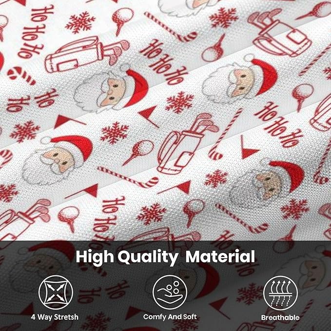 HUURAY Funny Golf Polos for Men Funny Print Short Sleeve Shirts Quick Dry Polo Shirts Hawaiian Shirt Performance Golf Outfits