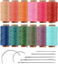 12 Colored Waxed Polyester Thread, 0.45mm Thinner Diameter, 115 Yards/Spool by Wearecommittedtohelpingpeoplecreatebeautifuluniqueandpersonalizedhandcraftedcreations