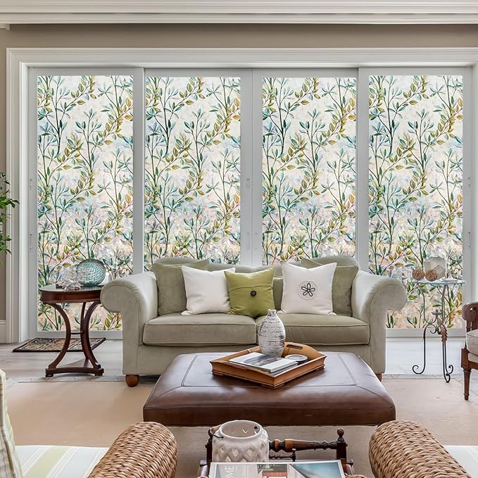 Donox Window Privacy Film, 3D Decorative Window Vinyl Decorative Stained Glass - Image 3