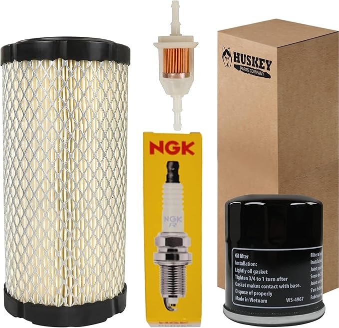 Huskey Tune Up Kit for EZGO TXT RXV 2008+ Golf Cart W/Kawasaki Engine, NGK Spark Plug, Air Filter, Oil Filter, Fuel Filter…