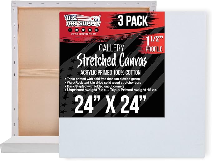 U.S. Art Supply Large Stretched Canvas by USArtSupply