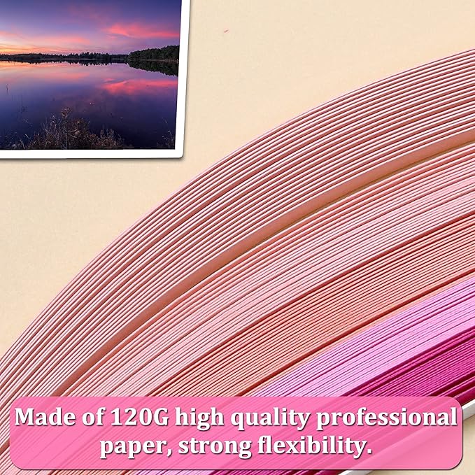 Zorfeter 9 Sets Multi-Color Quilling Paper Strips Kits 900 Strips 42 Colors - Image 3