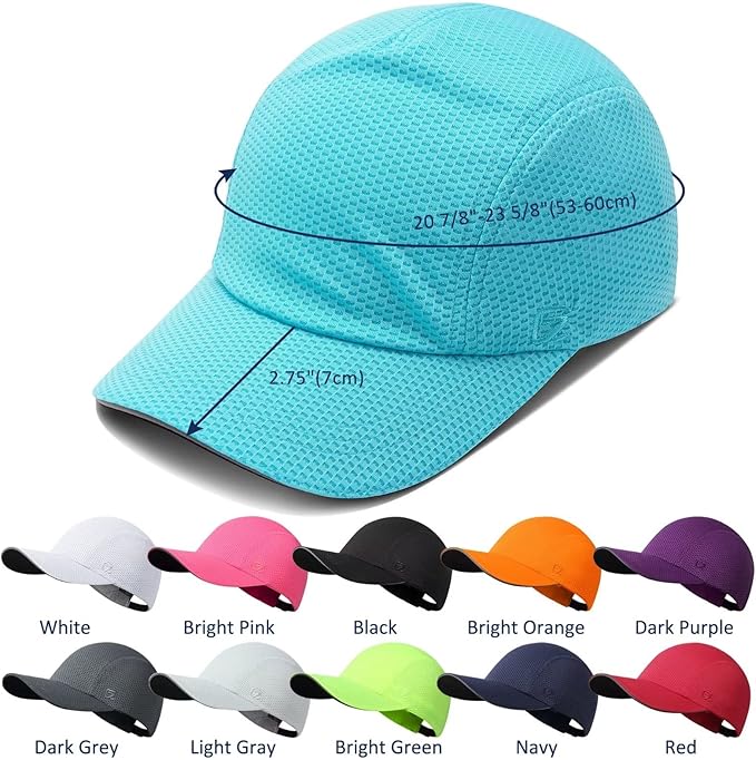 GADIEMKENSD Women's Race Day Running Cap Performance Mesh Hat - Excellent Ventilation, Lightweight, Reflective Safety