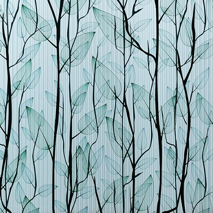 DKTIE Nature Pattern Rainbow Window Film Decorative Stained Glass Window Film by Dktie