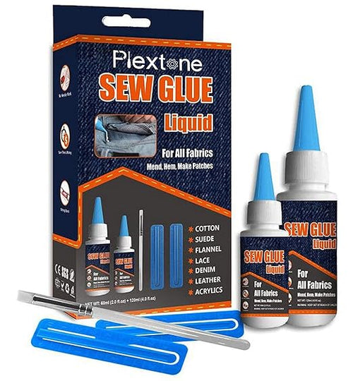 1 Min Quick Bonding Fast Dry Sew Glue Liquid Natural Latex Art Glue Reinforcing by Plextone