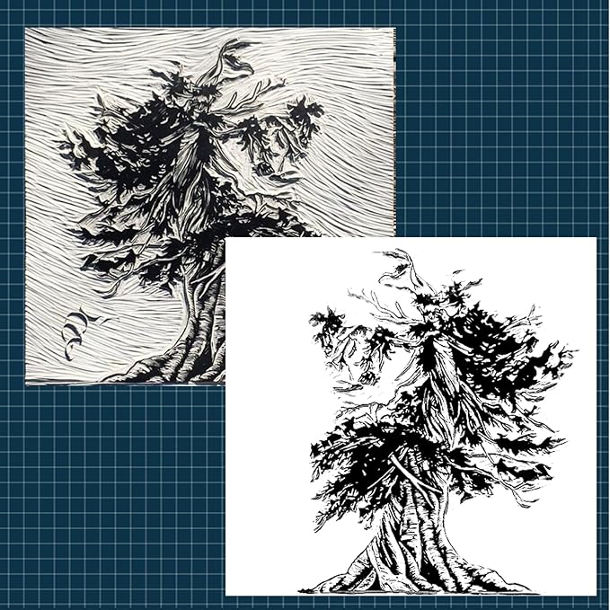 Falling in Art 12 * 12 Linoleum Carving Blocks, 2 Pack Soft Stamp Rubber Blocks - Image 6