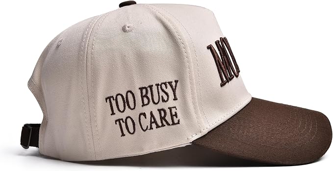 Women’s Mommin Trucker Hat – Vintage Two-Tone Ponytail Baseball Cap, Embroidered Adjustable Hat, Great Gift for Mom & Women