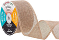 Mandala Crafts Natural Burlap Ribbon 2 Inches Wide Jute Ribbons by MandalaCrafts