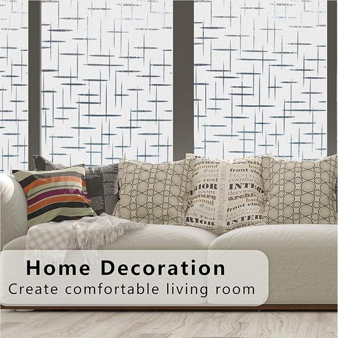 Finnez Frosted Window Film Non-Adhesive, Frosting Privacy Film - Image 7