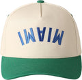 MIRMARU Two-Tone Vintage Canvas Trucker Hats for Men & Women, Adjustable Size Baseball Caps with Trendy Embroidered Design