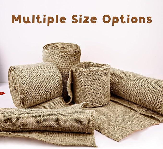 Shatex Natural Burlap Roll, 36inch x 18ft High Density Burlap Fabric - Image 7
