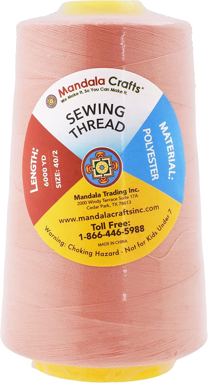 Mandala Crafts 4 Pack of Serger Threads Cones Spools - Image 4