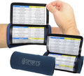 Sports Unlimited Adult Triple Wrist Coach, Football Wristbands for Plays, Baseball Wristbands, QB Arm Bands
