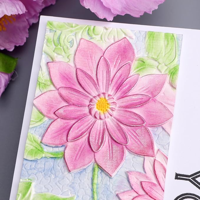 BAOFALI 3D Embossing Folders Lotus - Image 3