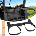 10L0L Golf Bag Attachment for Club Car Precedent 2004+ Gas & Electric Golf Carts 102504001, Golf Bag Holder Bracket Rack Assembly for Golf Cart Rear Seat(Not Include The Side Poles)- Black