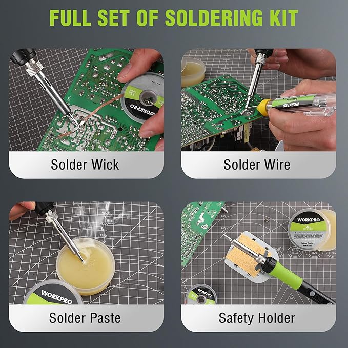 WORKPRO Soldering Iron Kit, 90W Soldering Gun - Image 5