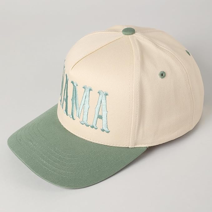 MIRMARU Two-Tone Vintage Canvas Trucker Hats for Men & Women, Adjustable Size Baseball Caps with Trendy Embroidered Design