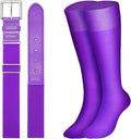 XZQTIVE Baseball Softball Socks and Baseball Softball Belt Combo Set Knee-High Soccer Socks for Kids Youth Adult