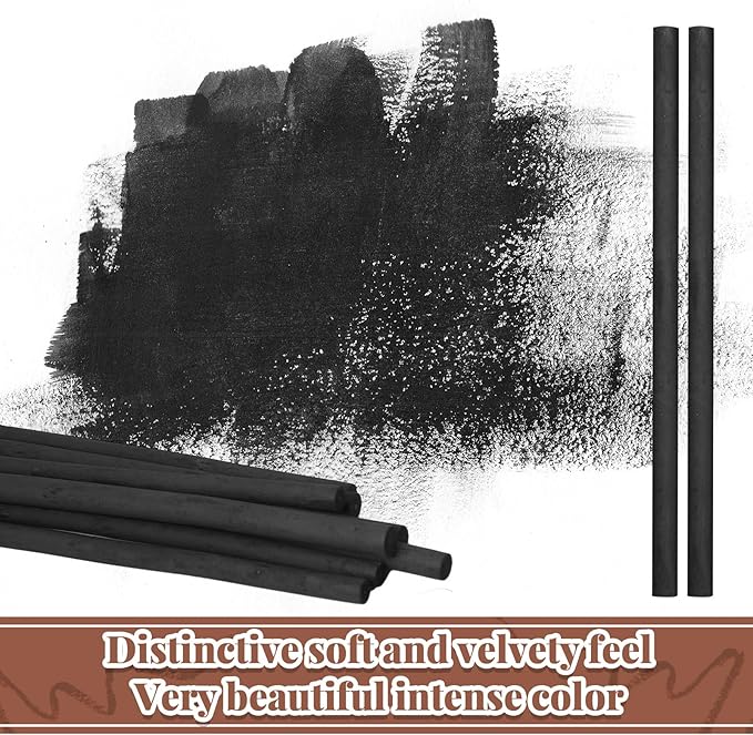 Gueevin 200 Pcs Willow Charcoal Sticks, Willow Charcoal, and Fine Art Christmas - Image 5