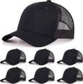 6Pack Unisex Vintage Washed Cotton Baseball Cap Soft Unconstructed Plain Blank Adjustable Size Dad Hat