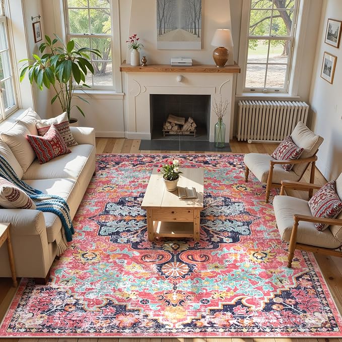 Lahome Area Rugs 9x12 Rugs for Living Room, Large Bedroom Dining Room Rug - Image 8